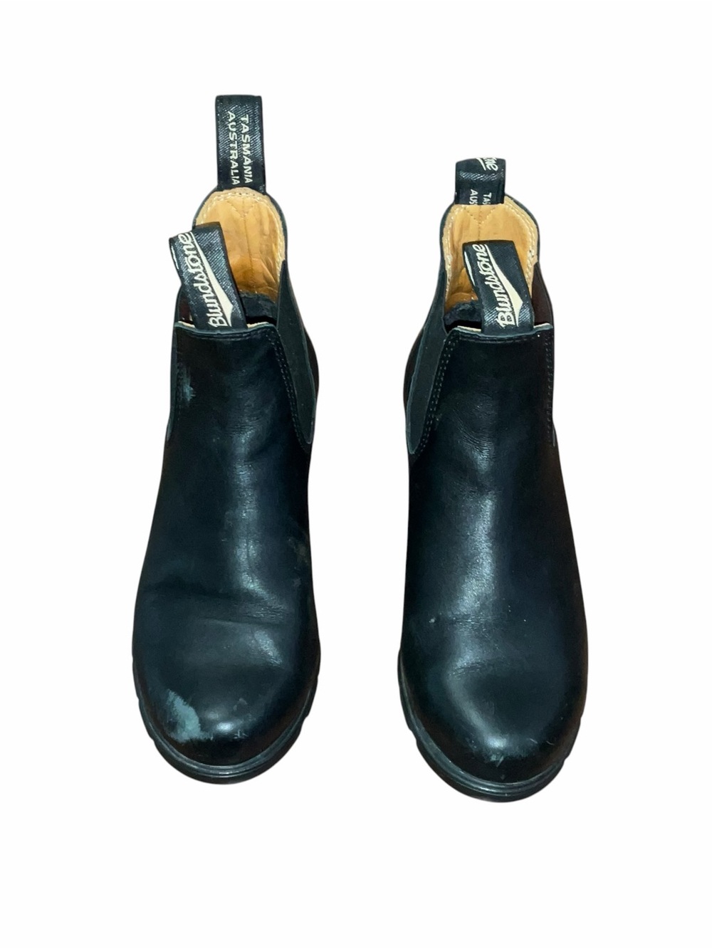 Blundstone Heeled Chelsea Boots – Women’s Black Leather Ankle Boots Size US 6.5